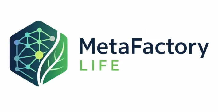 Logo MetaFactory Life_ tecnologia e natura